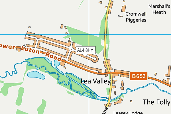 AL4 8HY map - OS VectorMap District (Ordnance Survey)
