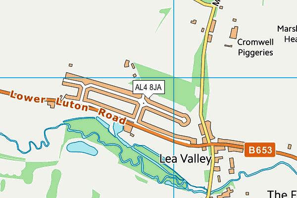 AL4 8JA map - OS VectorMap District (Ordnance Survey)