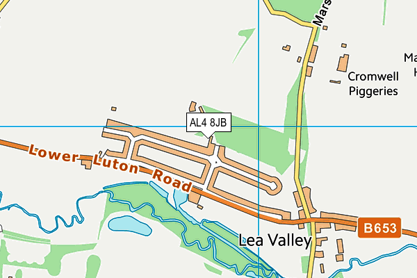 AL4 8JB map - OS VectorMap District (Ordnance Survey)