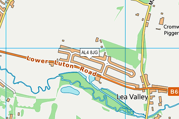 AL4 8JG map - OS VectorMap District (Ordnance Survey)