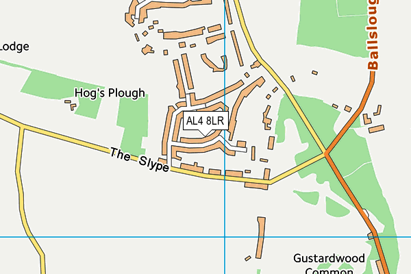 AL4 8LR map - OS VectorMap District (Ordnance Survey)