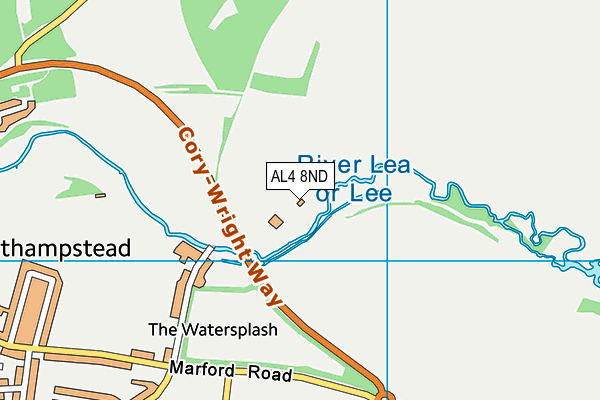 AL4 8ND map - OS VectorMap District (Ordnance Survey)