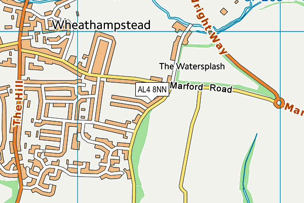 AL4 8NN map - OS VectorMap District (Ordnance Survey)