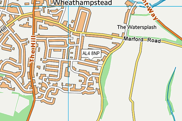AL4 8NP map - OS VectorMap District (Ordnance Survey)