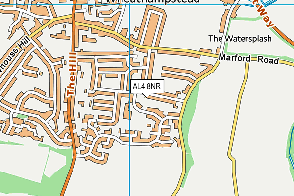 AL4 8NR map - OS VectorMap District (Ordnance Survey)