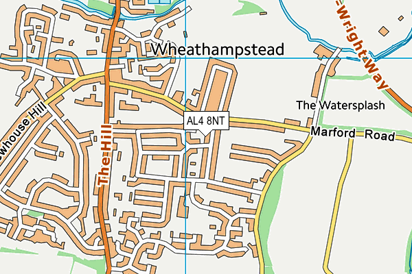 AL4 8NT map - OS VectorMap District (Ordnance Survey)