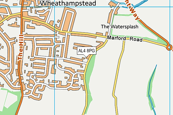 AL4 8PG map - OS VectorMap District (Ordnance Survey)