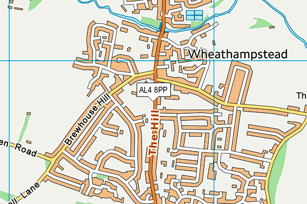 AL4 8PP map - OS VectorMap District (Ordnance Survey)
