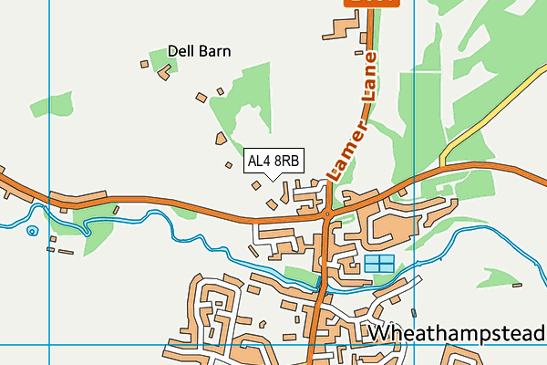 AL4 8RB map - OS VectorMap District (Ordnance Survey)