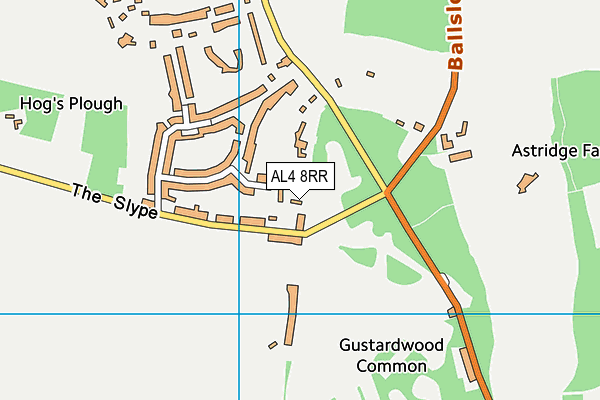 AL4 8RR map - OS VectorMap District (Ordnance Survey)