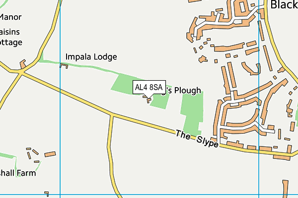 AL4 8SA map - OS VectorMap District (Ordnance Survey)