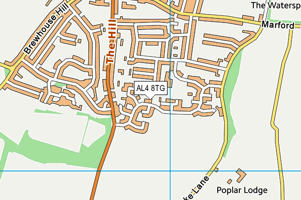 AL4 8TG map - OS VectorMap District (Ordnance Survey)
