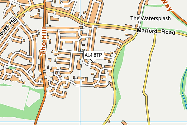 AL4 8TP map - OS VectorMap District (Ordnance Survey)