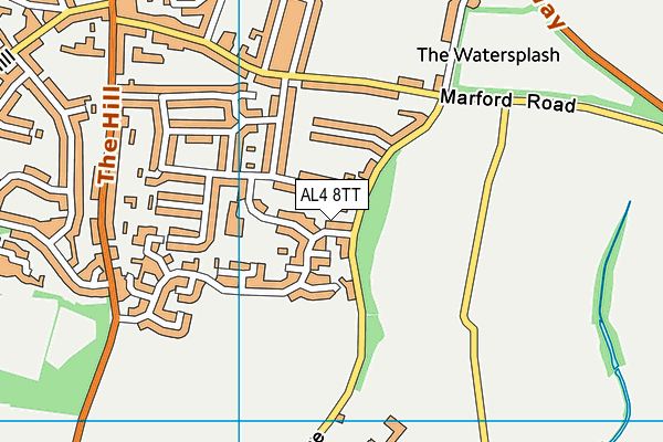 AL4 8TT map - OS VectorMap District (Ordnance Survey)