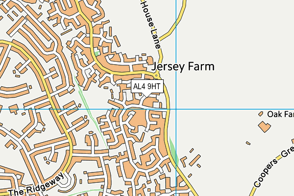 AL4 9HT map - OS VectorMap District (Ordnance Survey)