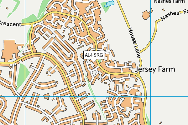 AL4 9RG map - OS VectorMap District (Ordnance Survey)