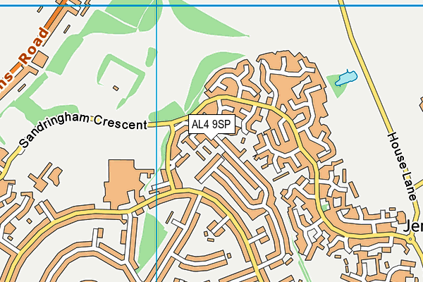 AL4 9SP map - OS VectorMap District (Ordnance Survey)