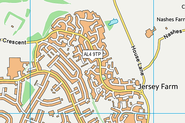 AL4 9TP map - OS VectorMap District (Ordnance Survey)