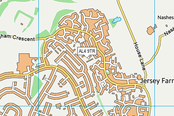 AL4 9TR map - OS VectorMap District (Ordnance Survey)