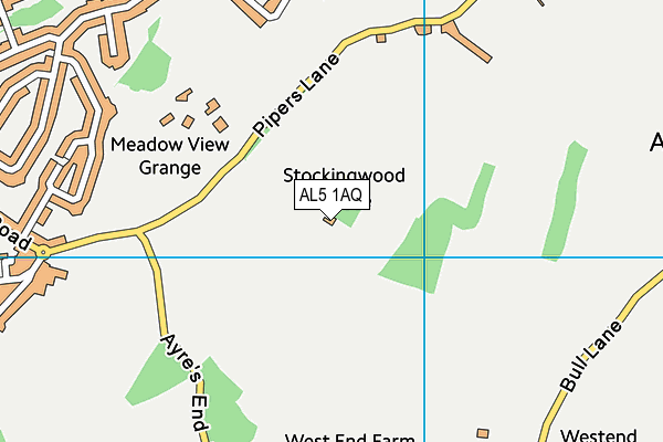 AL5 1AQ map - OS VectorMap District (Ordnance Survey)