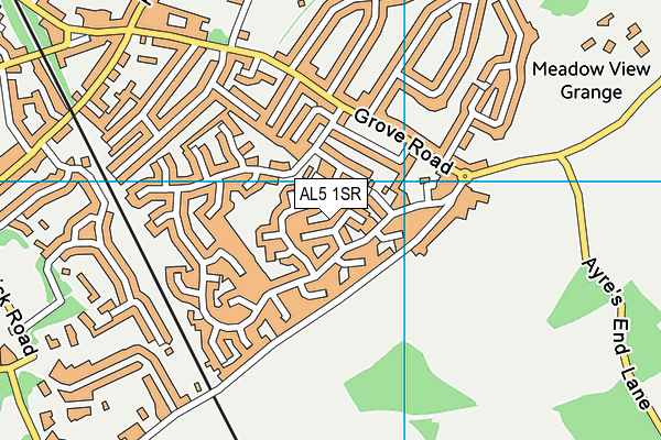 AL5 1SR map - OS VectorMap District (Ordnance Survey)