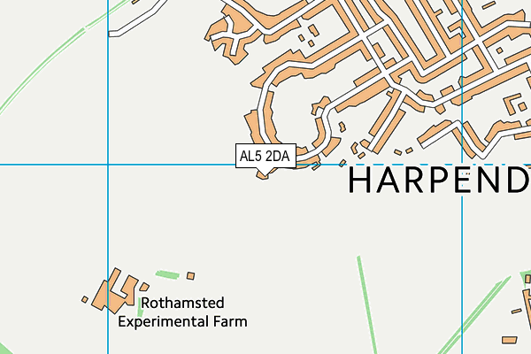 AL5 2DA map - OS VectorMap District (Ordnance Survey)