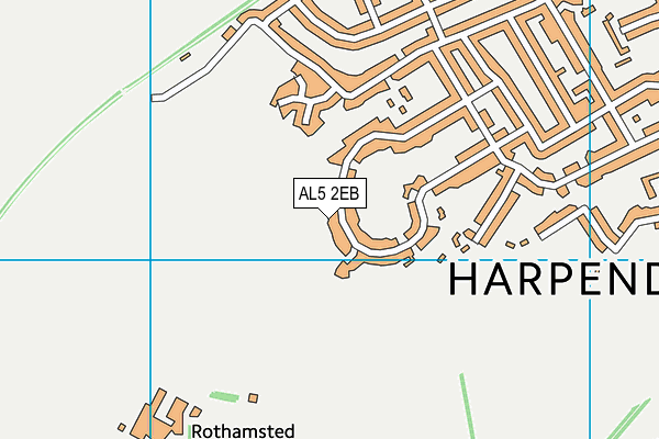 AL5 2EB map - OS VectorMap District (Ordnance Survey)