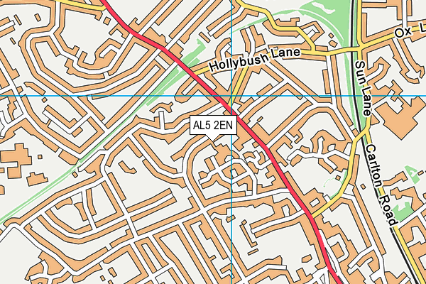 AL5 2EN map - OS VectorMap District (Ordnance Survey)