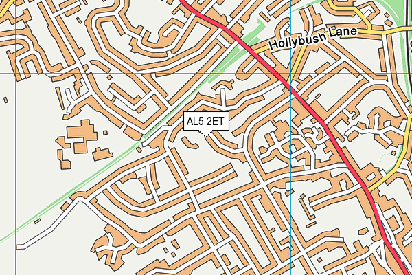 AL5 2ET map - OS VectorMap District (Ordnance Survey)