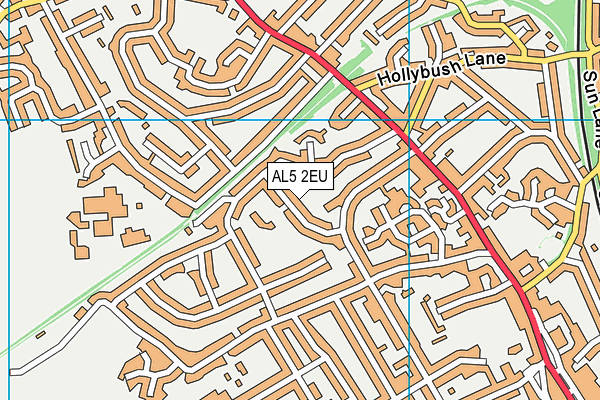 AL5 2EU map - OS VectorMap District (Ordnance Survey)