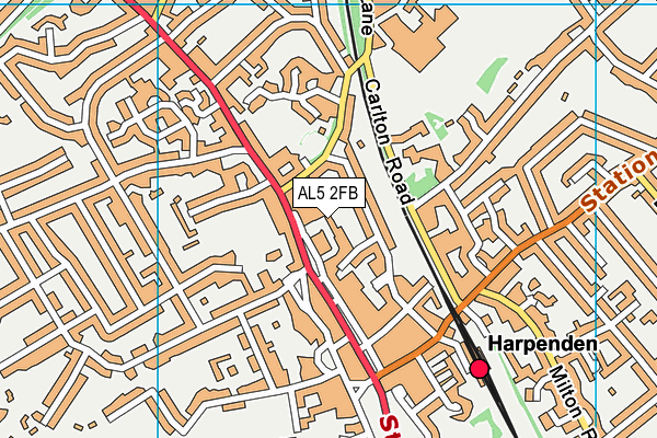 Map of JARVIS HARPENDEN LIMITED at district scale