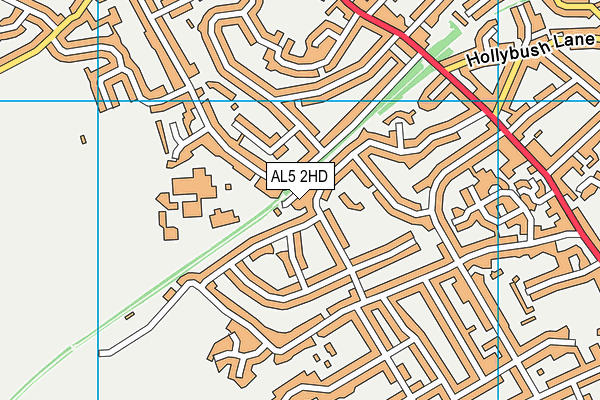 AL5 2HD map - OS VectorMap District (Ordnance Survey)