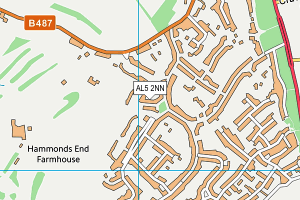 AL5 2NN map - OS VectorMap District (Ordnance Survey)