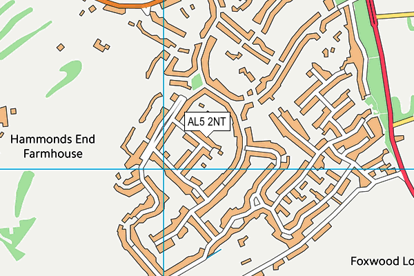AL5 2NT map - OS VectorMap District (Ordnance Survey)