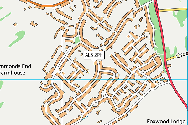 AL5 2PH map - OS VectorMap District (Ordnance Survey)