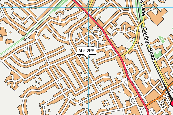 AL5 2PS map - OS VectorMap District (Ordnance Survey)