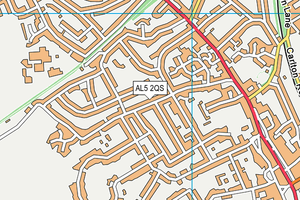 AL5 2QS map - OS VectorMap District (Ordnance Survey)