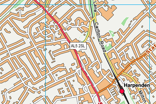 Map of 44/45 CLEVELAND SQUARE LIMITED at district scale