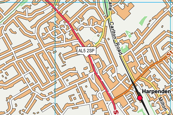 AL5 2SP map - OS VectorMap District (Ordnance Survey)