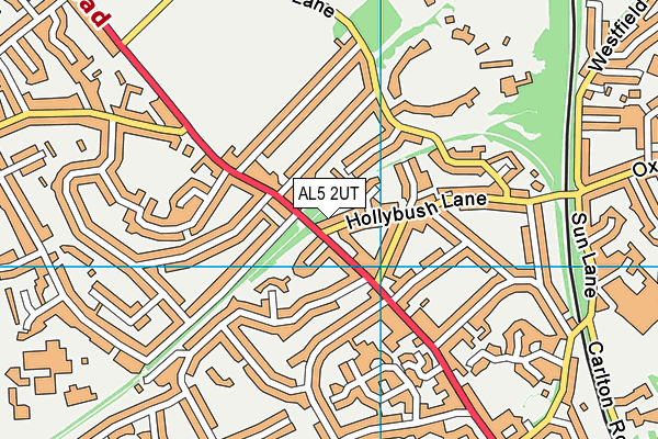 AL5 2UT map - OS VectorMap District (Ordnance Survey)