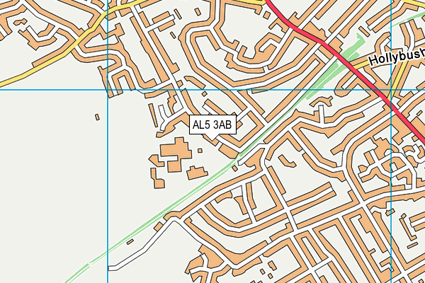 AL5 3AB map - OS VectorMap District (Ordnance Survey)