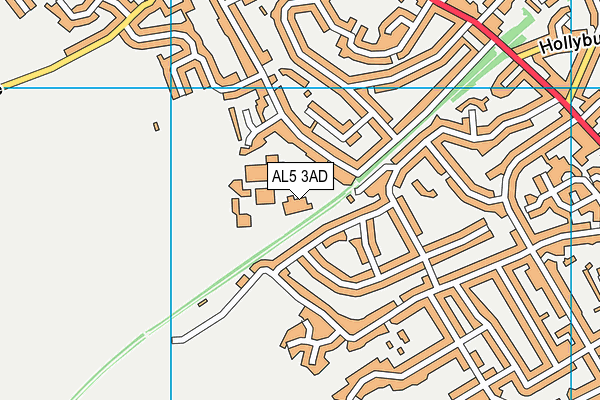 AL5 3AD map - OS VectorMap District (Ordnance Survey)