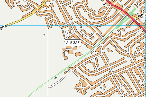 AL5 3AE map - OS VectorMap District (Ordnance Survey)