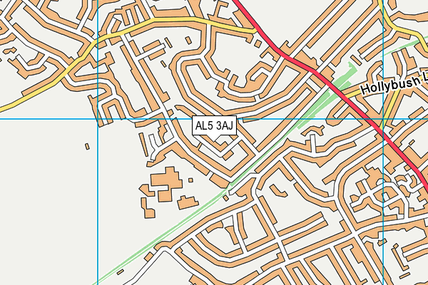 AL5 3AJ map - OS VectorMap District (Ordnance Survey)