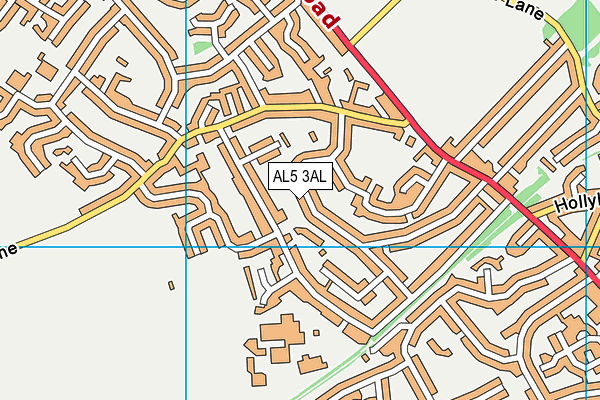 AL5 3AL map - OS VectorMap District (Ordnance Survey)