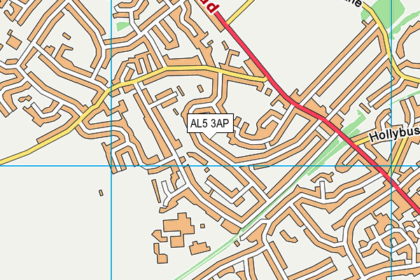 AL5 3AP map - OS VectorMap District (Ordnance Survey)
