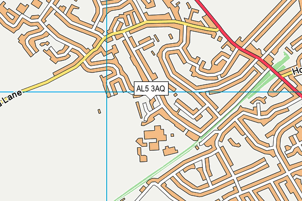 AL5 3AQ map - OS VectorMap District (Ordnance Survey)