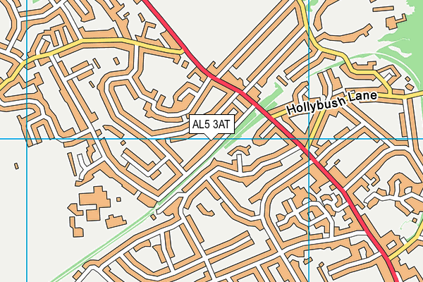 AL5 3AT map - OS VectorMap District (Ordnance Survey)