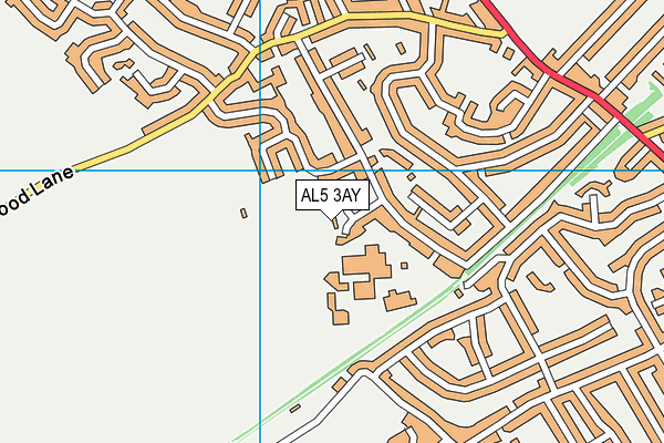 AL5 3AY map - OS VectorMap District (Ordnance Survey)