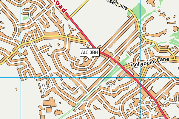 AL5 3BH map - OS VectorMap District (Ordnance Survey)